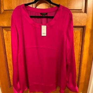 Banana Republic satin shirt fusia XXL